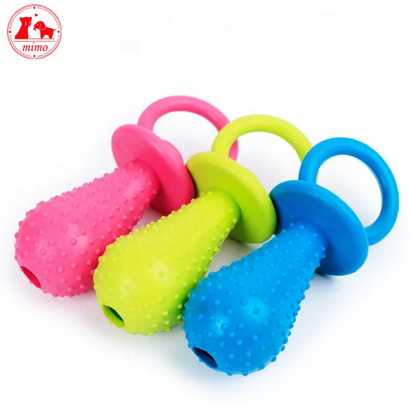 Dog Toys Pet TPR Rubber Mini Pacifier Dog Chewing Toys Tooth Cleaning Toys For Small Large Dogs Pet Shop Supplies Pet Product