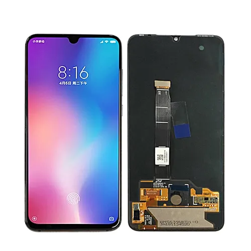 Remplacement Pour Xiaomi 9 Assemblée de convertisseur analogique-Numérique D'écran tactile D'affichage D'affichage à cristaux liquides Blanc