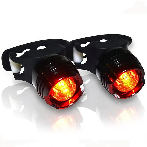 Lampu LED Belakang Sepeda, Lampu LED Ekor Pit Mini Tahan Air Merah Pilihan Warna 1 Sangat Terang