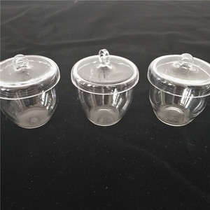 Clear Quartz Glass <strong>Crucible</strong> With Lid/High Temperature Silica Glass <strong>Crucible</strong> for Heating or Chemical