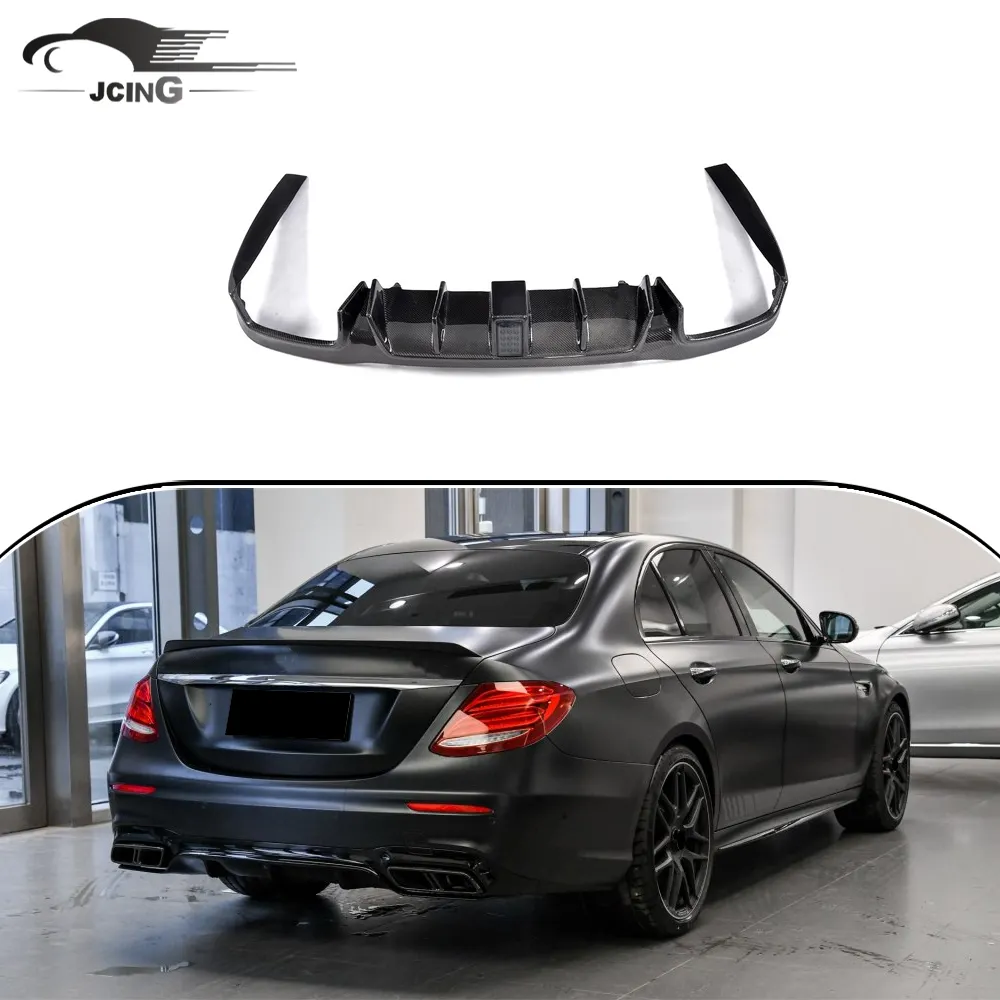 De fibra de carbono W213 difusor trasero labio para Mercedes Benz E43 E63 AMG E350 E400 deporte 2017-2018