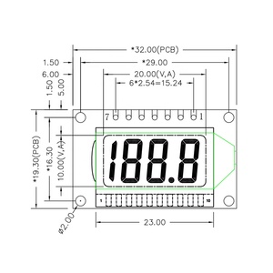 TCC(SYD2315) nach monochrome lcd 7 segment 4 digit rohs display modul tn lcd bildschirm ht1621 segment lcd display - Product Image 5