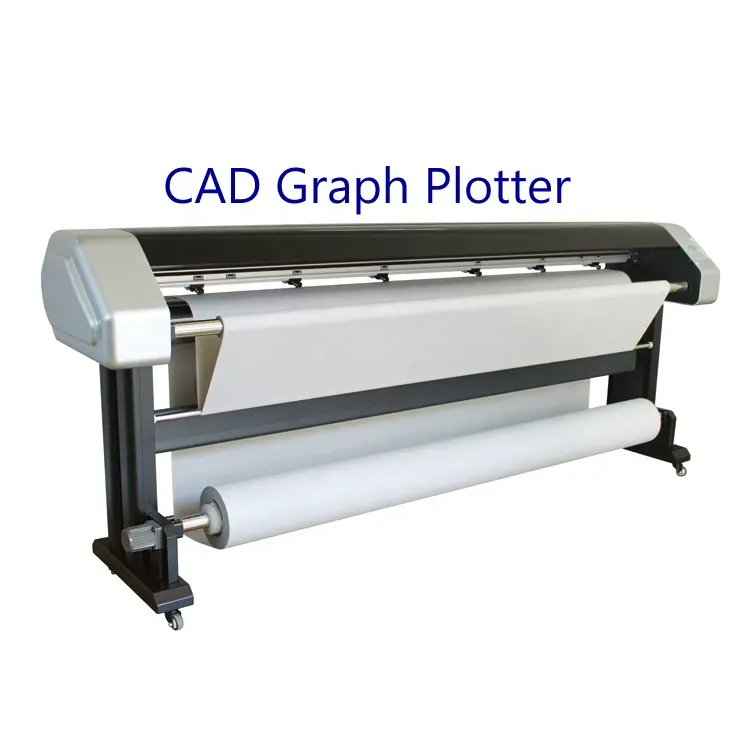 Nuevo estilo CAD Graph Plotter 1,9 m de gran formato CAM de Plotter de inyección de tinta con HP45 cartuchos para pluma textil diseño de prendas de vestir