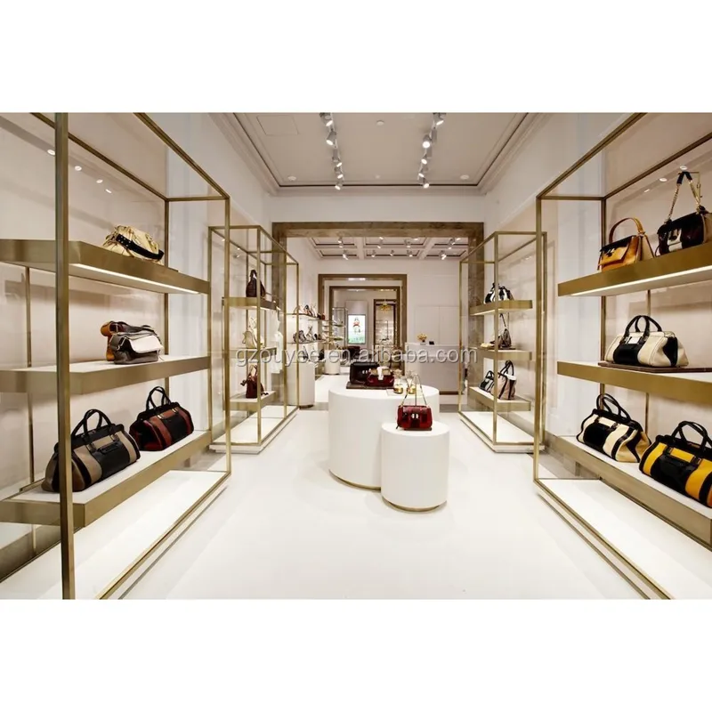 Moderne Handtasche Regal Schuhe Store Display Fixture,Retail Store Interior Design für Schuhe Möbel