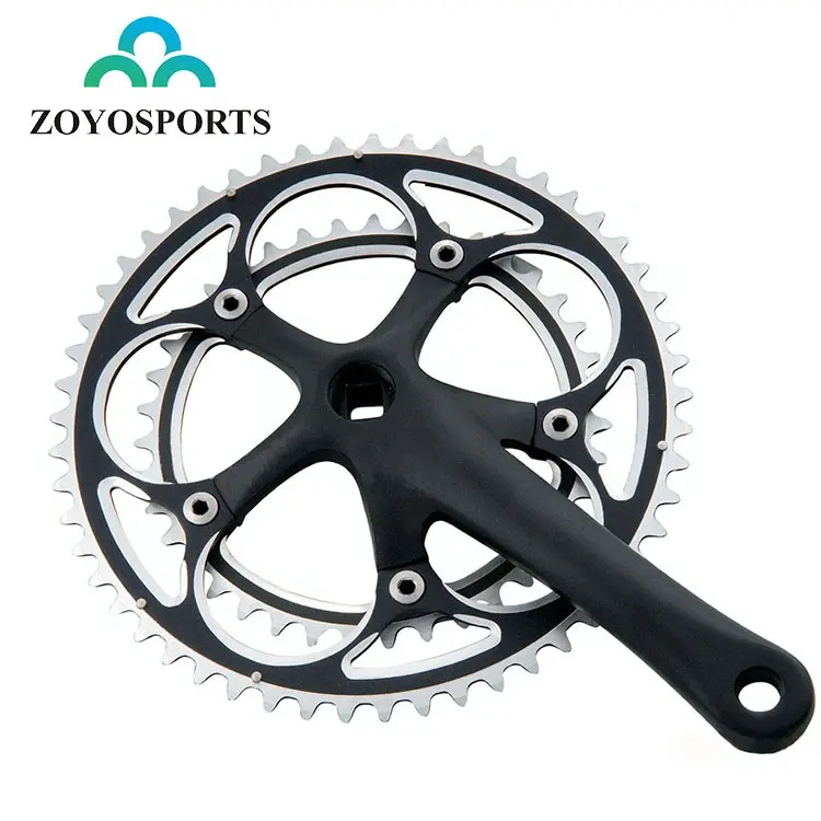 ZOYOSPORTS de aleación forjado 170mm bicicleta Manivela para bicicleta de carretera/53/39T bicicleta ciclismo manivela y Chainwheel