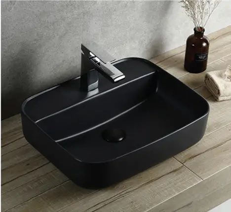 Kymyyu shaozhan — lavabo de salle de bain de Style européen, produit d'art blanc/mat noir, avec comptoir pour royaume-uni 469A-YA