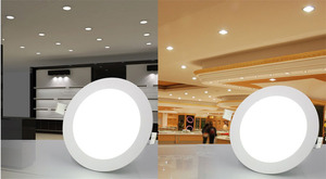 Çin fabrika ETL Intertek CRI> 80 ince gömme ışık fit 4 inç 9W yuvarlak ultra ince led gömme ışıklı saksı tavan PANEL AYDINLATMA - Product Image 6