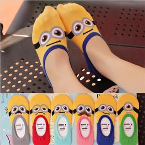 2017Hot Bán Chất Lượng Cao Mua Sắm Trực Tuyến Argyle Đồ Họa Minions Pattern Vớ - Product Image 3