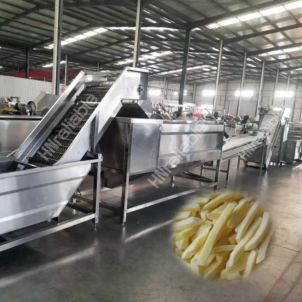 Prix de la ligne de production de frites surgelées entièrement automatique 400 kg/h