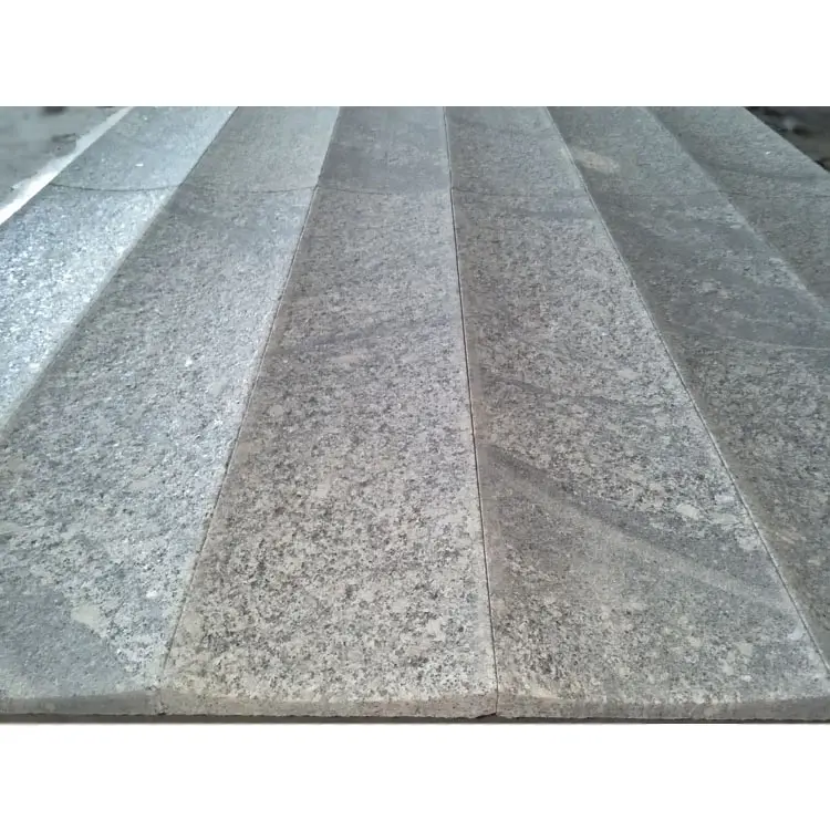 SHIHUI Wall Cladding Fluted Stone Chinese Natural Light Grey Granite Calacatta Vein Concave Feature Granite Tile