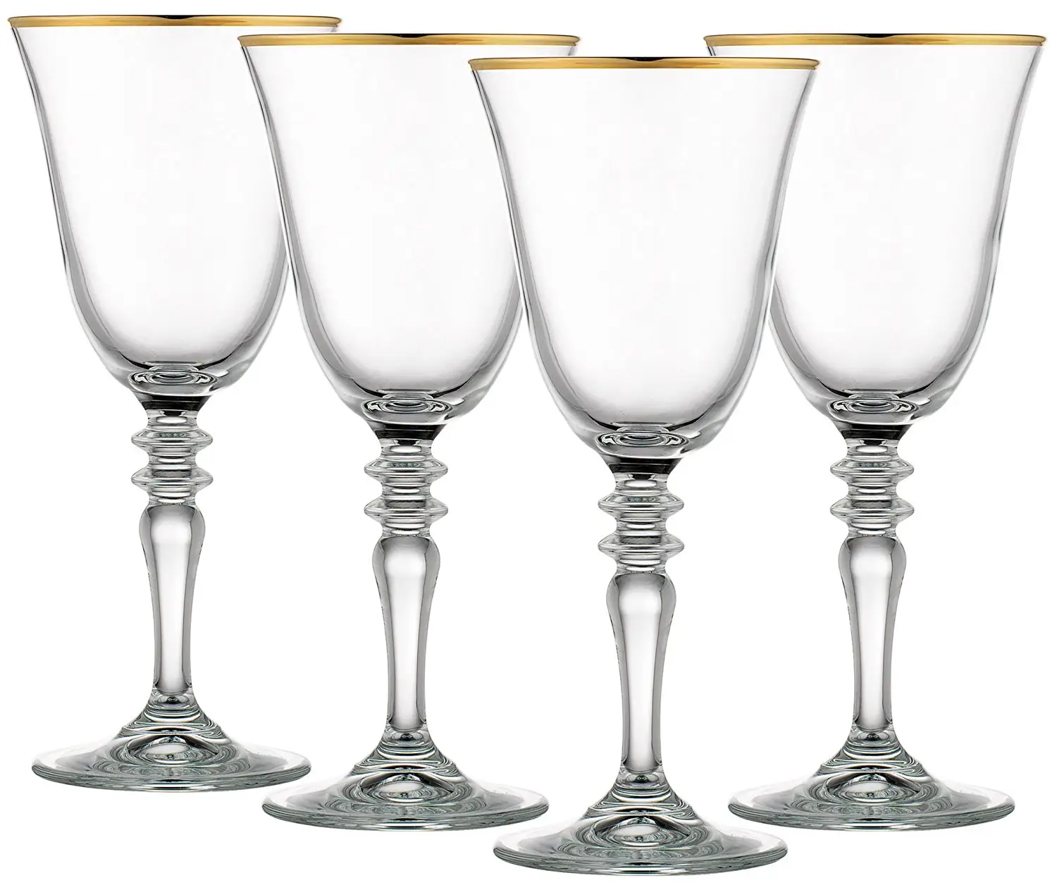 Wholesale gold rim wine glass cup for wedding and restaurant