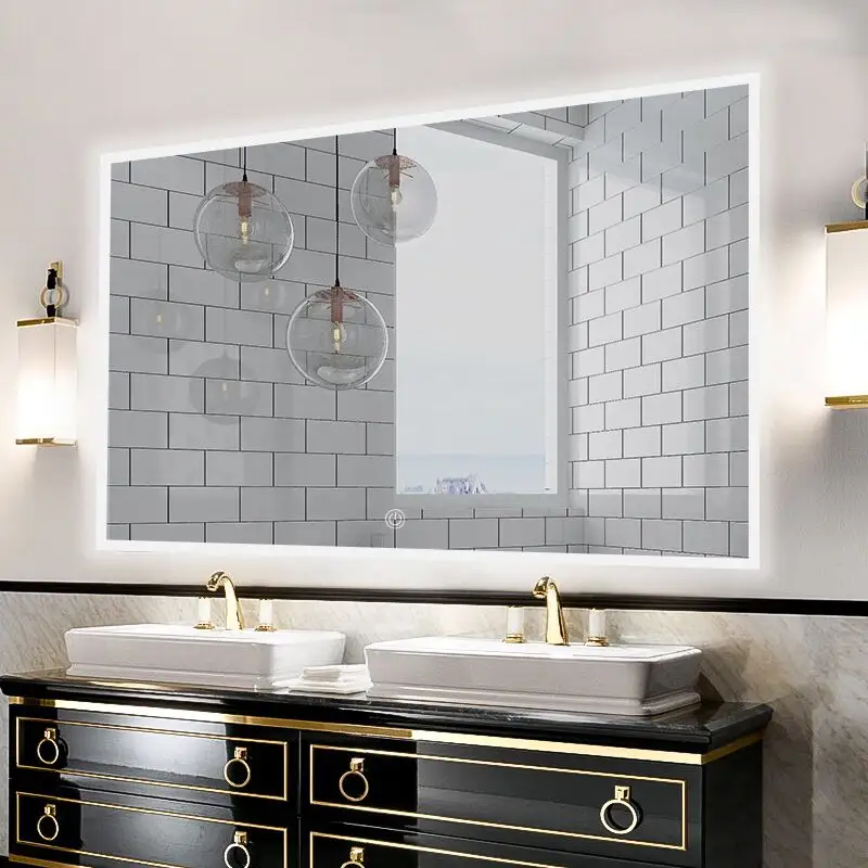 Espelho iluminado Espelho Do Banheiro Parede Regulável Montado LEVOU inteligente