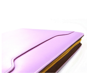 Ufficio affari copertura della chiusura lampo in pelle notebook agenda organizer con calcolatrice - Product Image 5