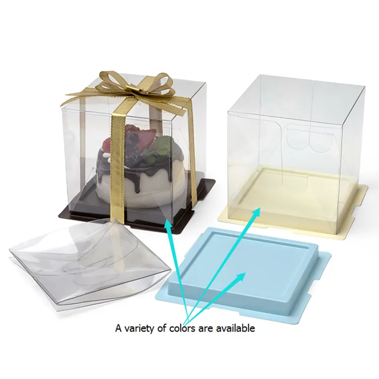 Yywu — boîte à gâteau en papier artificiel, avec logo imprimé personnalisé, idéale pour la boulangerie et le emballage en plastique, prix d'usine en chine