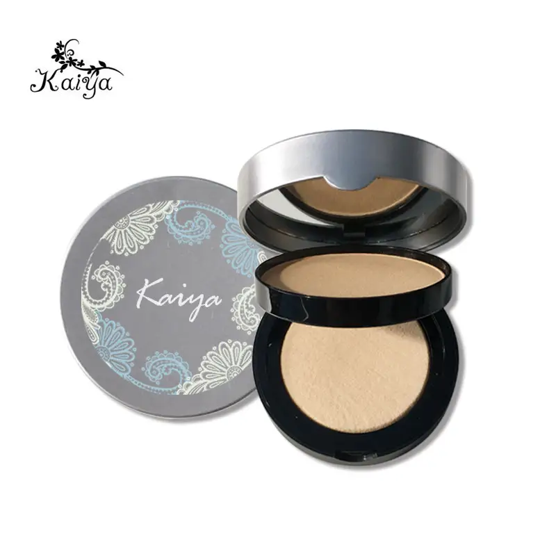 OEM 2 In 1 Build able Oil Free Gesichts Make-up Basis Einstell pulver Unsichtbare Poren Micro Fine Water proof Pressed Powder Compact
