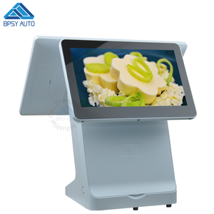 Ordenador todo en uno POS pantalla doble, 15,6 pulgadas, sistema POS, caja registradora, Windows 10, con impresora de 80mm - Product Image 4