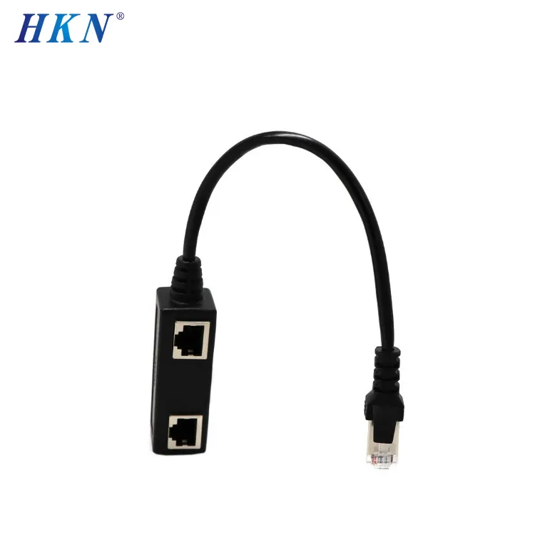 RJ45 1 Male to Female Socket Port LAN Ethernet Splitter Extension Cable