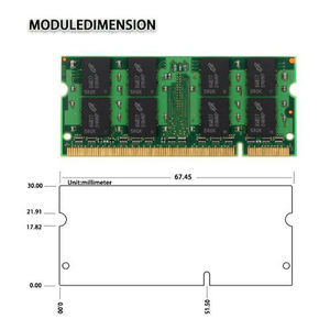 Günstige Sodimm / Notebook <span class=keywords><strong>DDR</strong></span> China Lieferant <span class=keywords><strong>RAM</strong></span> ddr2 2GB 4GB 533 MHz Modul <span class=keywords><strong>RAM</strong></span> Preis - Product Image 4