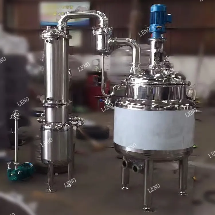 Yüksek performanslı vakum evaporatör reçel yoğunlaştırıcı gıda sınıfı süt bal su alkol yağ vakum buharlaşma