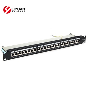STP 24 porta 1U 19 polegadas krone & 110 Dual IDC cat6A <span class=keywords><strong>patch</strong></span> <span class=keywords><strong>panel</strong></span> blindado