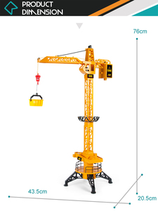 Factory <strong>1</strong>:<strong>40</strong> Construction Tower Crawler Truck Toy <strong>Rc</strong> <strong>Model</strong> Crane - Product Image 5