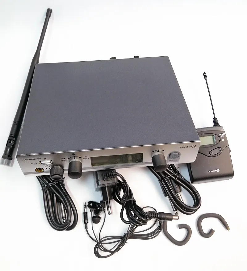 E-W300 IEMG3 High Quality UHF Professional In-Ear Monitor Microphone with Bodypack Wireless for Karaoke