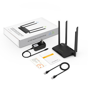 Winestrelas ac1200 roteador inteligente, roteador sem fio de banda dupla, ac 1200mbps, roteador 300 mbps (2.4ghz) + rede de convidado de 867 mbps (5ghz)