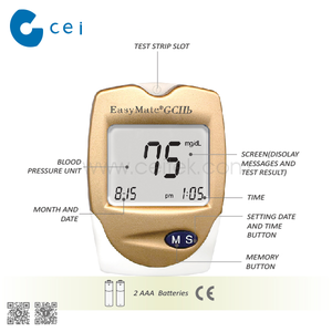 Mới nhất Chẩn Đoán Máy Đa chức năng Chính Xác Blood Glucose & Cholesterol và Uric Axit Meter <span class=keywords><strong>Glucometer</strong></span> - Product Image 4
