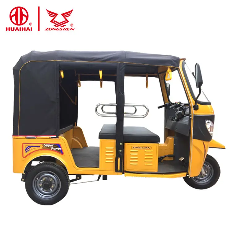 Baru Model Bajaj Roda Tiga Bermotor Sepeda Roda Tiga Bensin Auto Rickshaw Harga Di India untuk Orang Dewasa