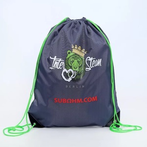 Promoción de sublimación personalizada GymSack Vote bolsa con cordón impermeable Nylon poliéster elección tirar de la cuerda dibujar mochila con cuerda - Product Image 4