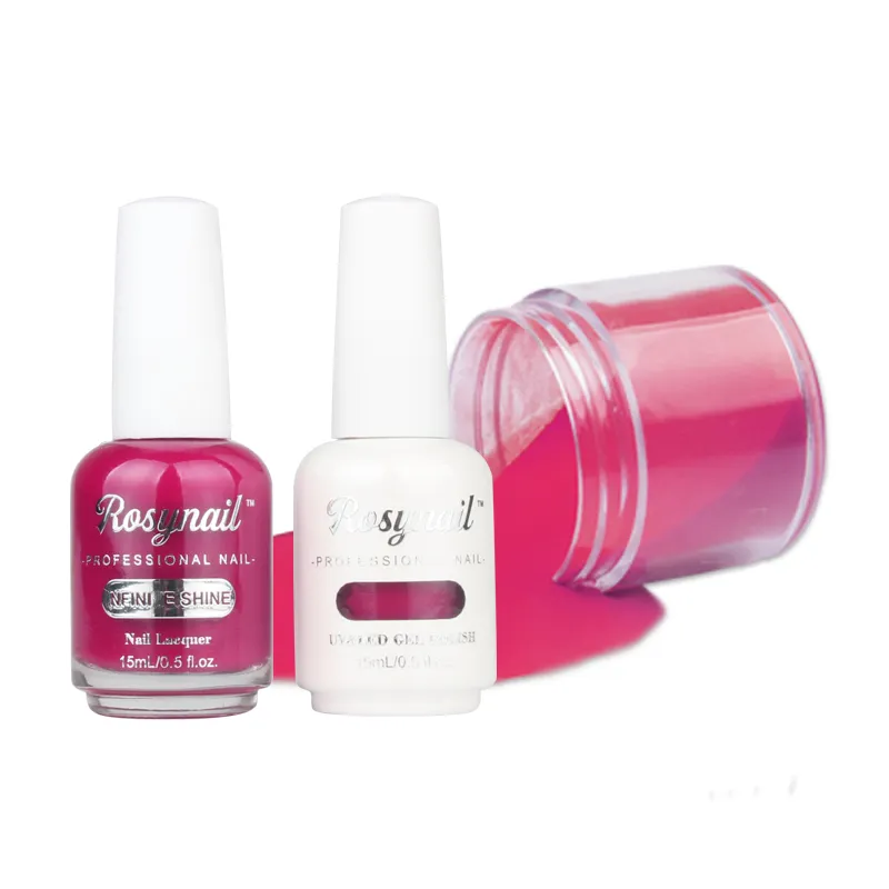 Factory OEM Perfect Color Dip Powder 3で1Match Gel PolishとNail Lacquer