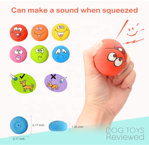 Son doğal yumuşak kauçuk lateks chewy dayanıklı <span class=keywords><strong>zanies</strong></span> gülen top gıcırtılı evcil köpek oyuncak - Product Image 2