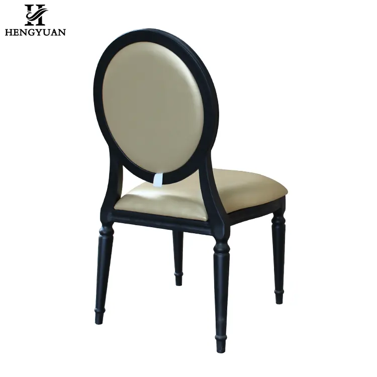 China wholesale elegant metal stacking hotel hospitality dining chairs