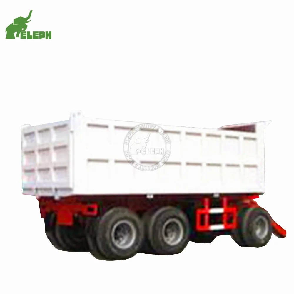 Caminhão de reboque do tandem 3 eixos dobro, parede lateral, carga aberta, caminhão de reboque completo, disponível