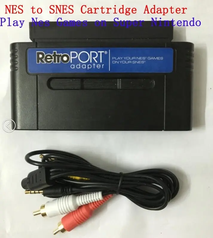 Game cartridge adapter converter transmitter for retroport N E S games for SNES 16 bit console