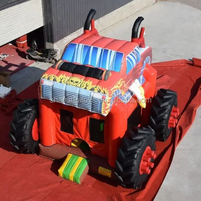 Utilização festa de trator inflável gigante slide salto combos bouncer castelo insuflável para crianças