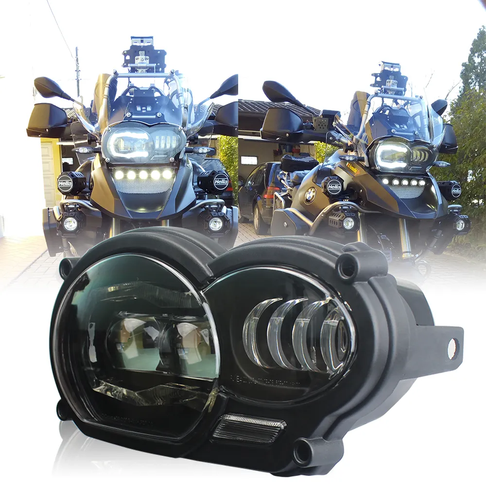 Kit de phares de moto feux Hi-basse Led, avec refroidisseur d'huile, pour R1200GS, ADV 1200 — 2006, 2013