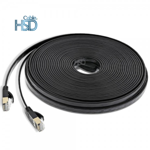 Düz CAT7 BC CCA LAN Ethernet ağ Patch Cord kablosu RJ45 kablo SFTP koruyuculu kablo siyah 0.5 1 2 3 5 metre - Product Image 4