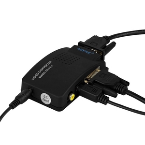 <strong>RCA</strong> Composite AV S-Video <strong>to</strong> <strong>VGA</strong> Converter Box CCTV DVR PC Laptop <strong>to</strong> TV Projector AV <strong>Input</strong> <strong>to</strong> <strong>VGA</strong> <strong>Output</strong> Video Converter