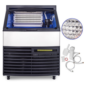 Fabricante de gelo comercial automotivo, máquina para gelo portátil 120kg/265lbs 110v