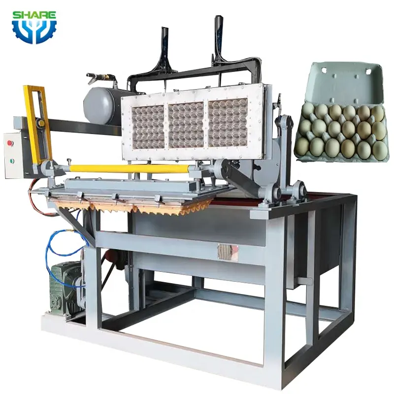 Piccole macchine per la produzione di vassoi per uova di carta
