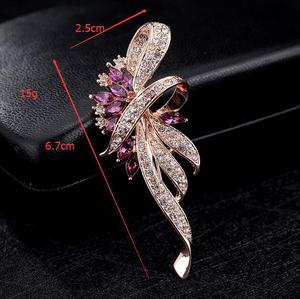 1 Pcs Crystal Flower <strong>Brooch</strong> Pin Fashion Rhinestone Jewelry Female Wedding Pins Large <strong>Brooches</strong> for Women - Product Image 6