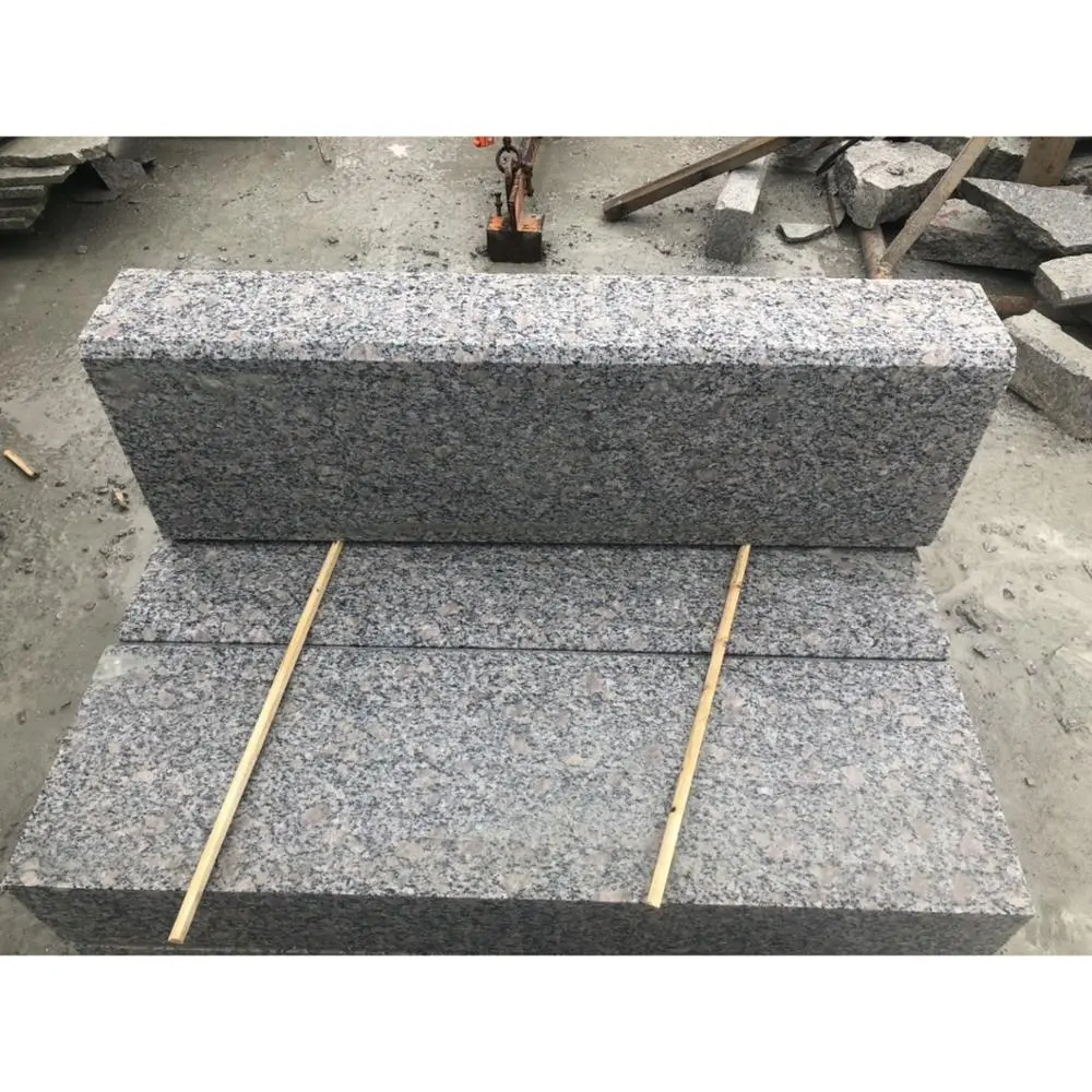 SHIHUI Atacado Chinês Cinza Preço Fronteira Estrada Granito Curb Stone Kerb Stone Granito Kerbstone G383 Granito Curbstone