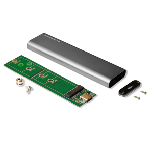 กล่องอลูมิเนียม USB C Gen 2 10Gbps M.2 SSD Enclosure B Key อะแดปเตอร์ภายนอก10Gbps USB 3.1 Type C NGFF SATA - Product Image 3