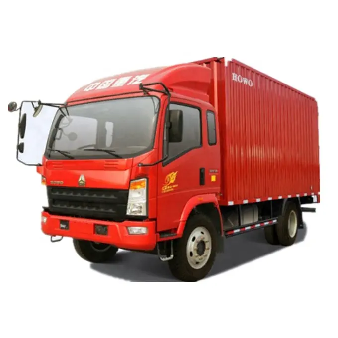 howo 4x2 4x4 RHD Small Wing Van Cargo Truck Mini Box Truck for sale