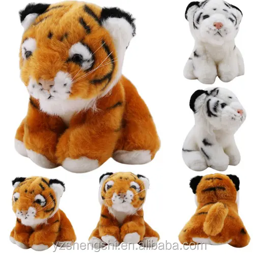 ร้อนขายเสือของเล่นตุ๊กตาจำลองเสือขาวเหลืองตุ๊กตายัดไส้/ที่นิยมเสือทารกหมอนตุ๊กตาของเล่นเด็กสำหรับเด็ก