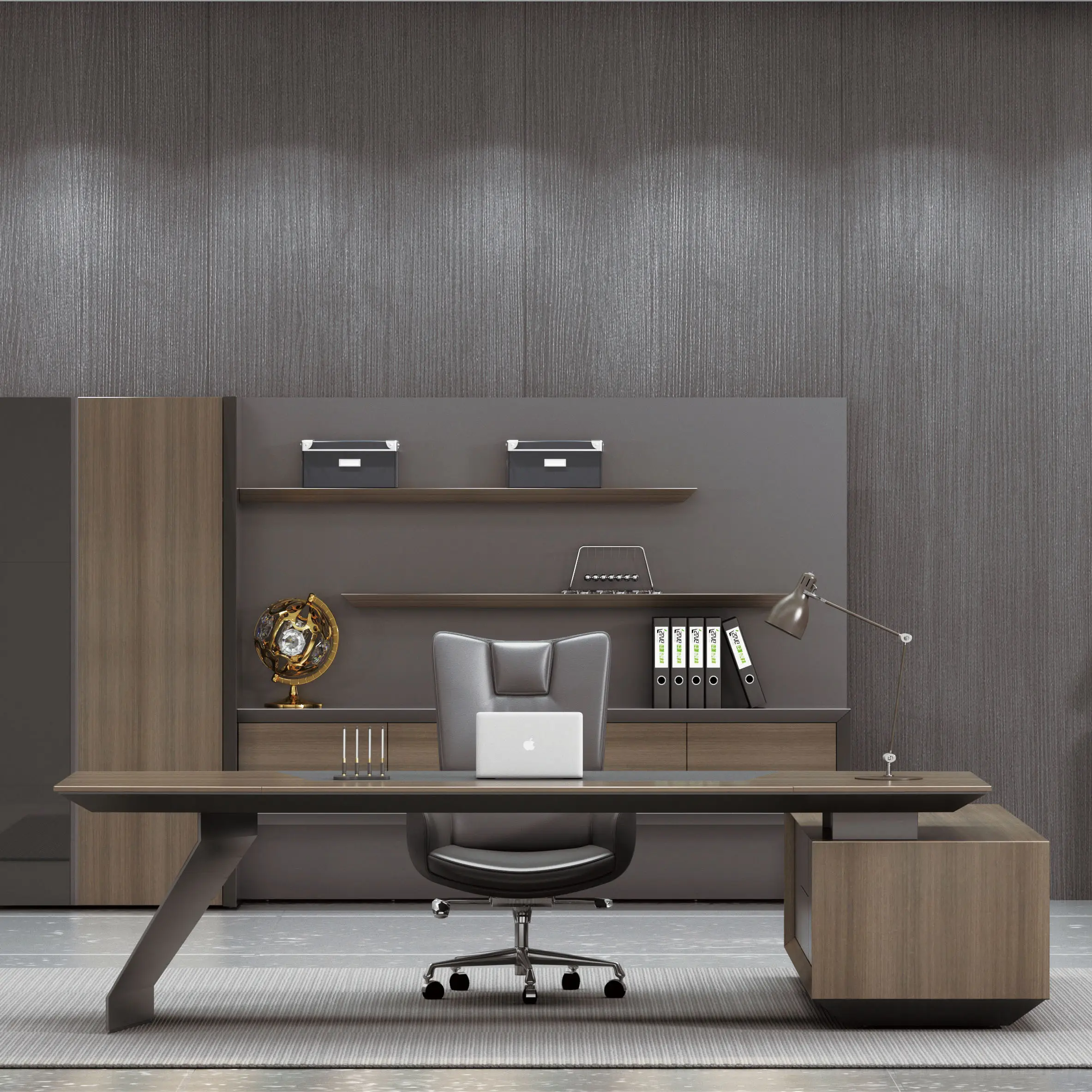 Muebles modernos de lujo para oficina, escritorio de alta calidad con patas de Metal fuertes, estilo europeo, alemán y ejecutivo