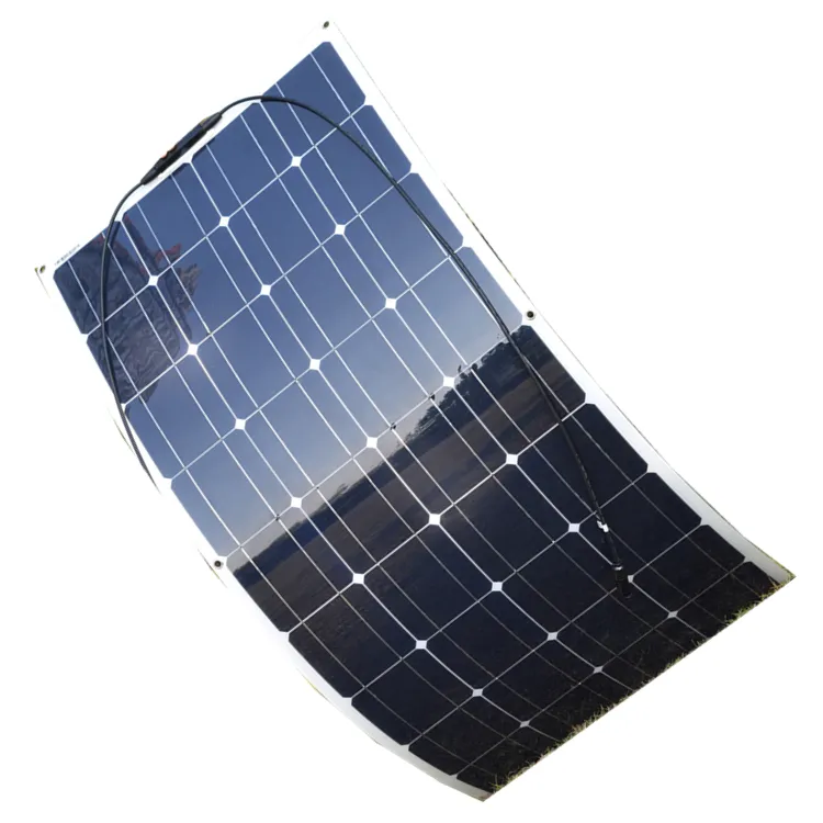 Laut 18 V Hitam 12 V Mono Semi Fleksibel Solar Panel 100 W dari Produsen China