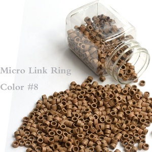 卸売3.5*2.0 * <span class=keywords><strong>2.0mm</strong></span>ネジなしマイクロリングヘアビーズチューブヘアリングアクセサリー