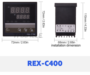 Intelligent Digital <strong>PID</strong> Thermostat REX-C100 C400 C700 Temperature <strong>Controller</strong> Industrial <strong>Use</strong> Indoor - Product Image 2